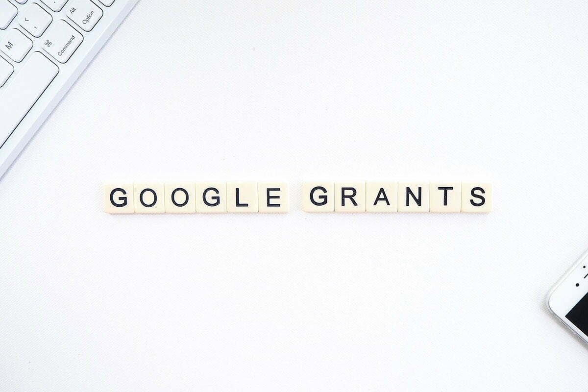Google Grant Stock Image