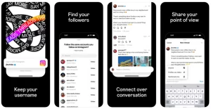 A screenshot showing threads, a new Meta app similar to Twitter 